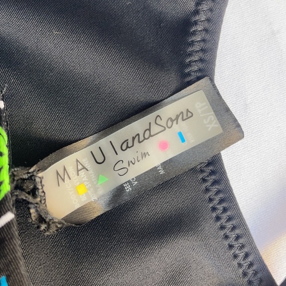 Reversable Bikini Top Maui And Sons XS Palm Trees - Picture 4 of 5